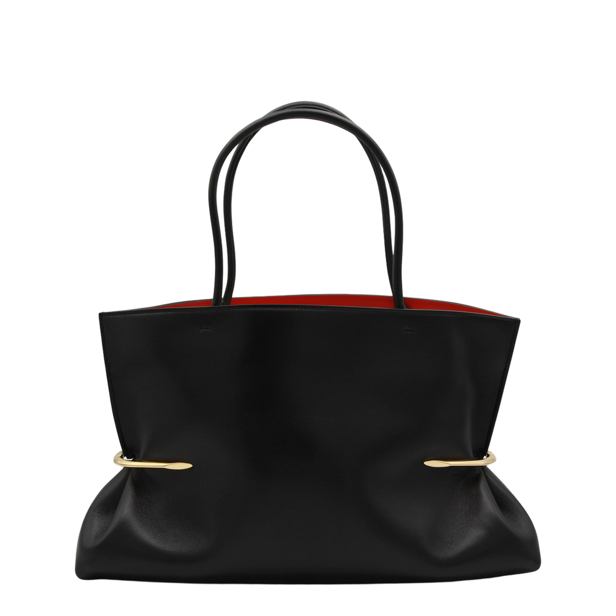 Pinch Nappa Leather Tote - Black - Image 5