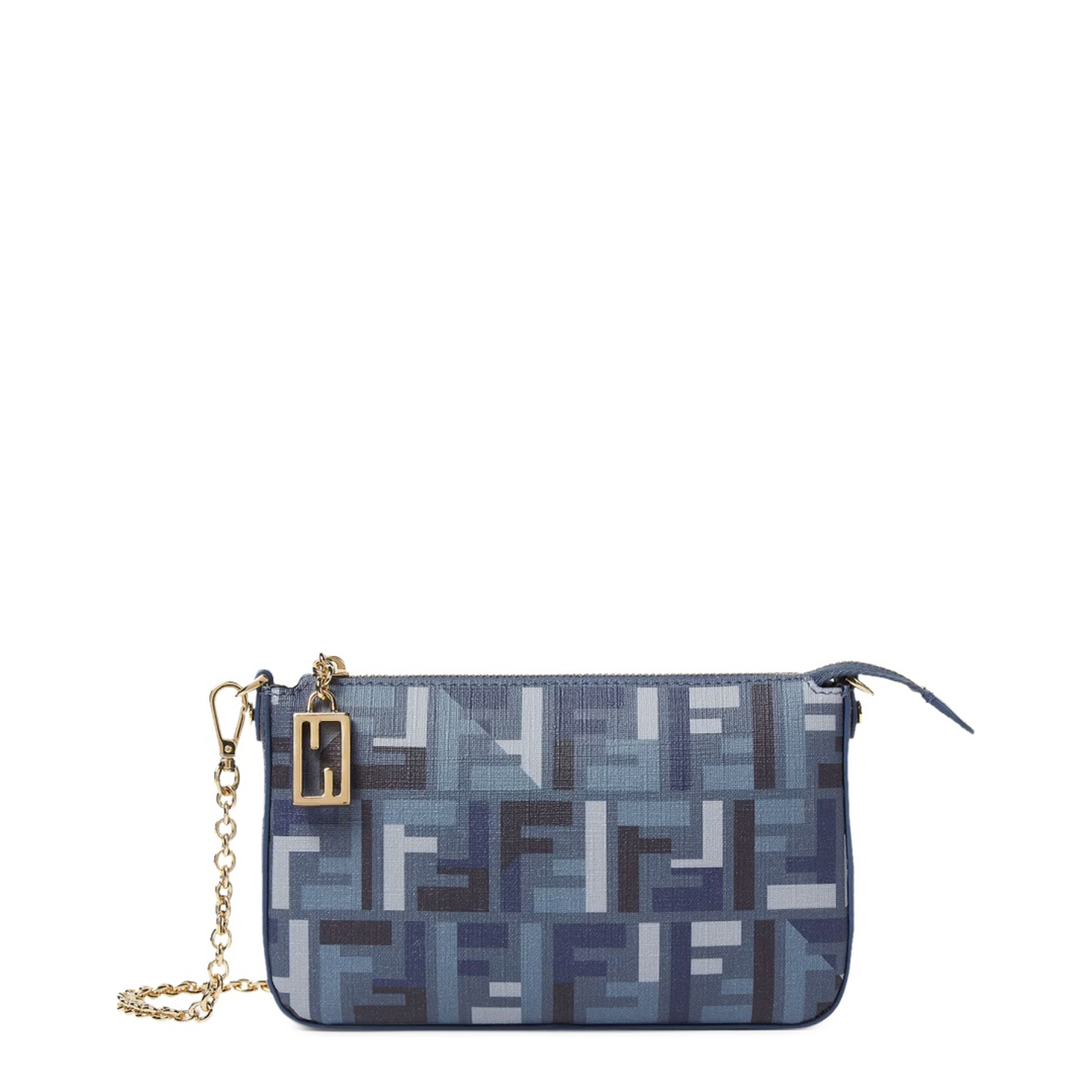 Baguette Canvas Clutch - Navy Blue - Image 1