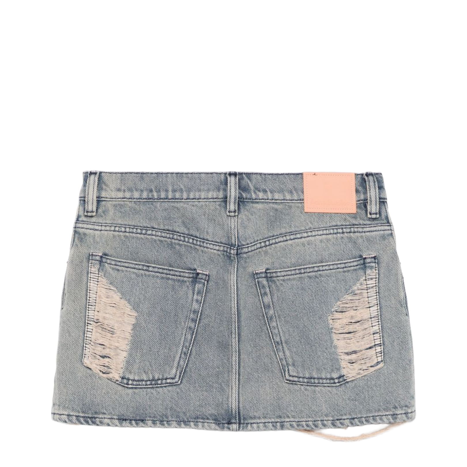 Denim Mini Skirt In Blue - Image 2