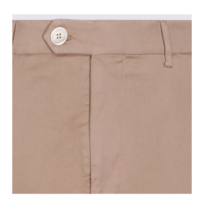 Cotton Pants Dark Beige - Image 6
