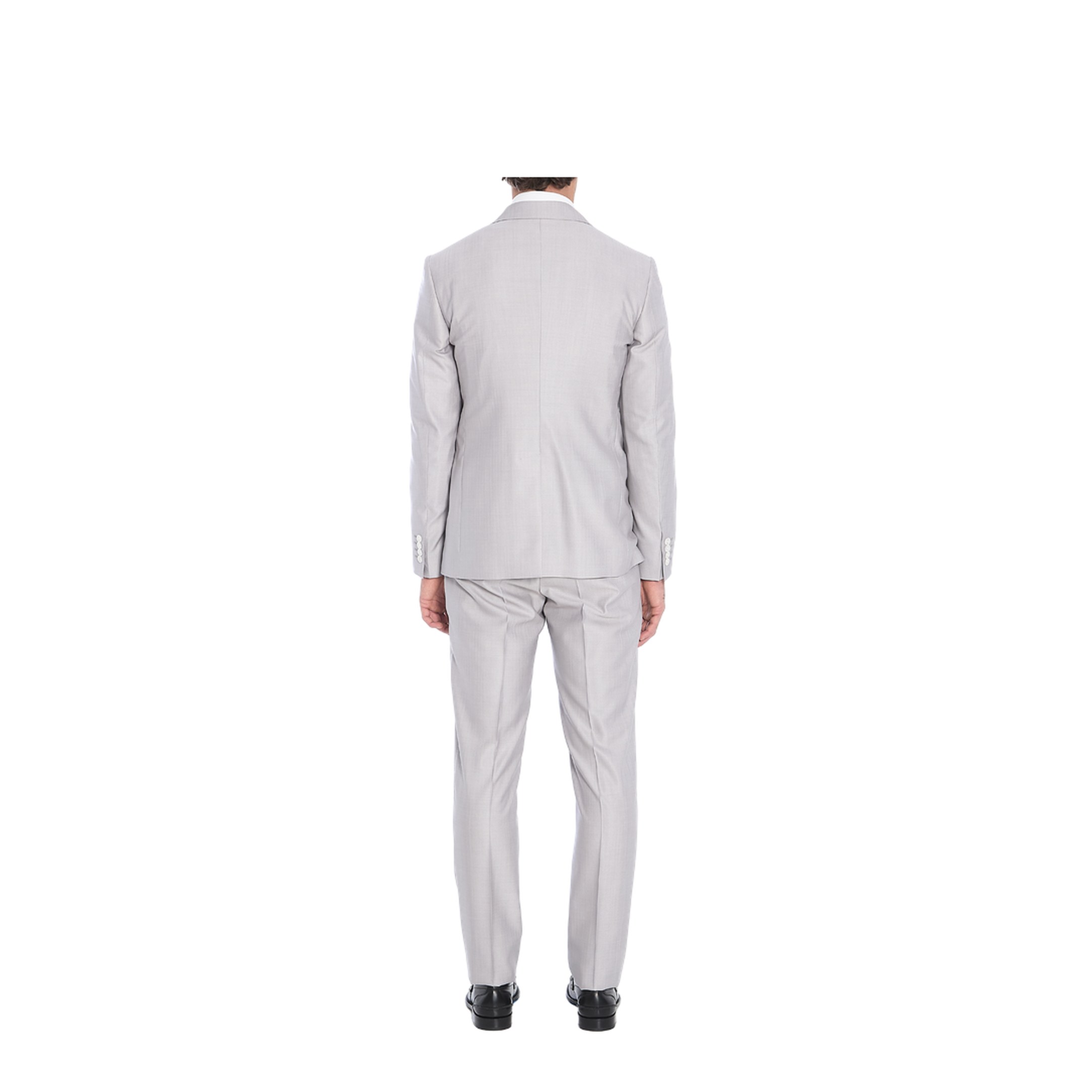 Deconstructed Double-Breasted Wool and Silk Suit - Image 4
