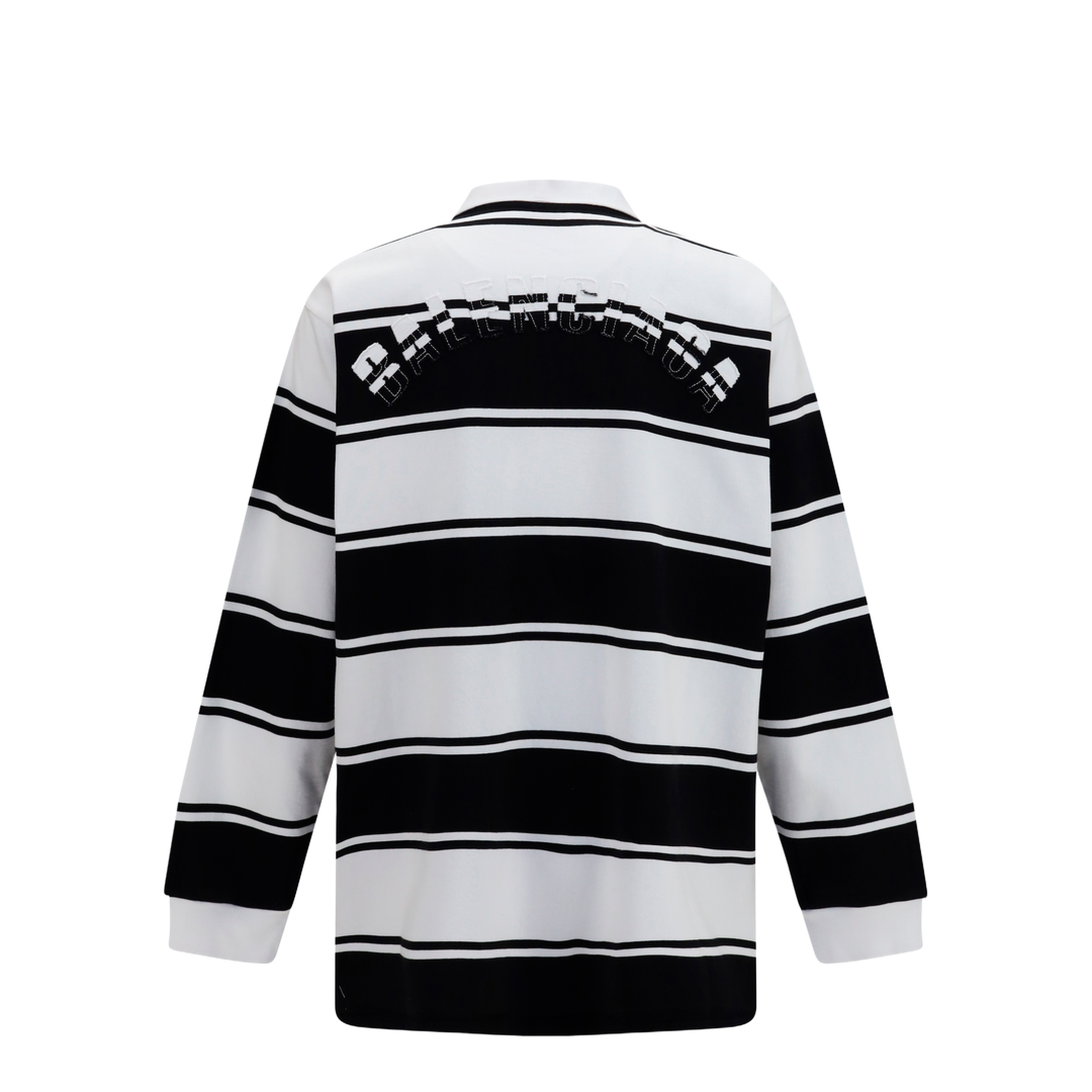 Striped Long-Sleeve Polo - Image 2