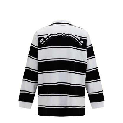 Striped Long-Sleeve Polo - Image 2