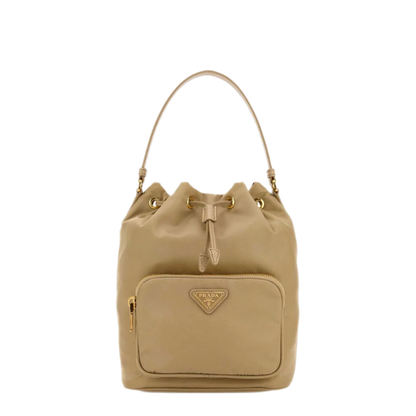 Duet Re-Nylon Bucket Bag - Camel - Image 1
