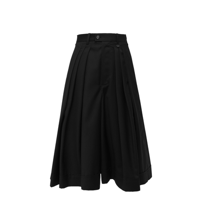 Culotte Trousers in Wool with Pleats - Image 1