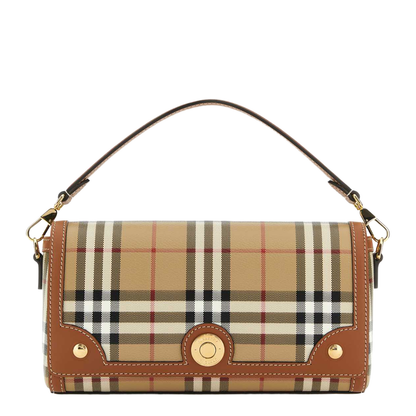 Printed Canvas and Leather Note Handbag - Image 1