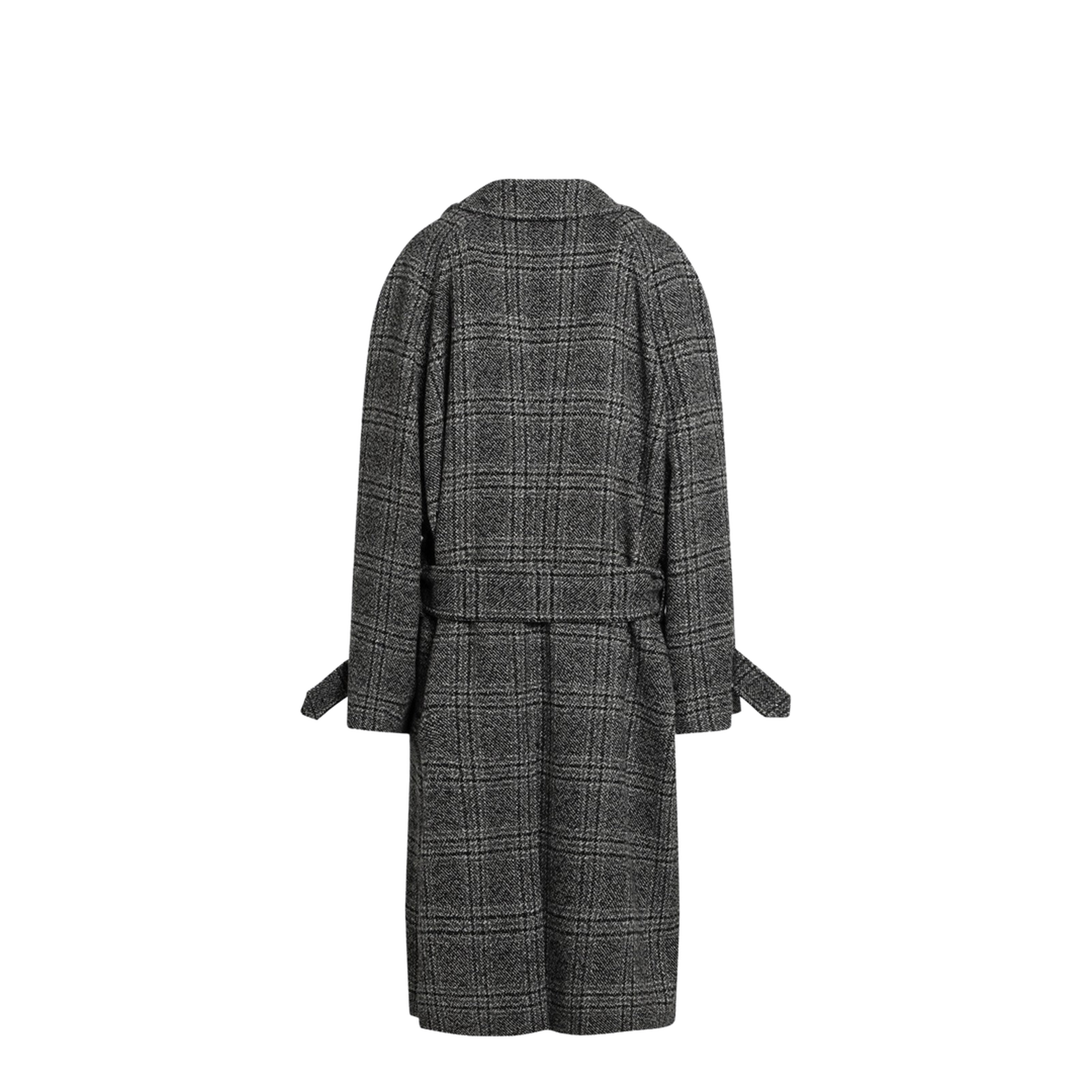 Grey One Layer Coat - Image 2