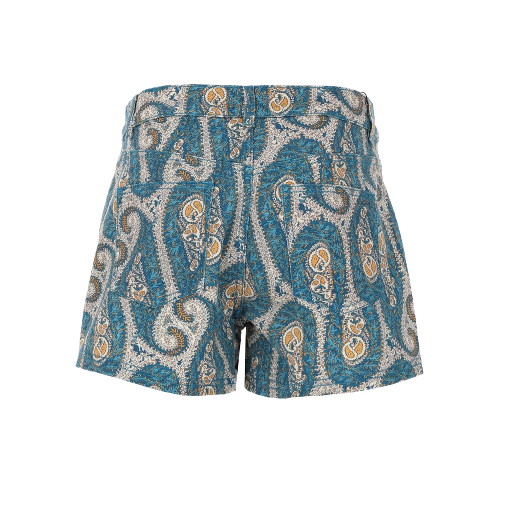 Printed Denim Shorts - Image 3