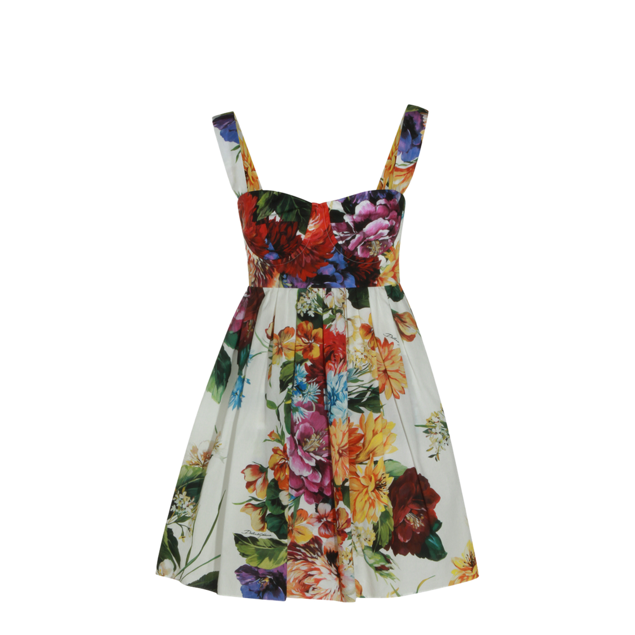 Bouquet Print Poplin Dress - Image 2