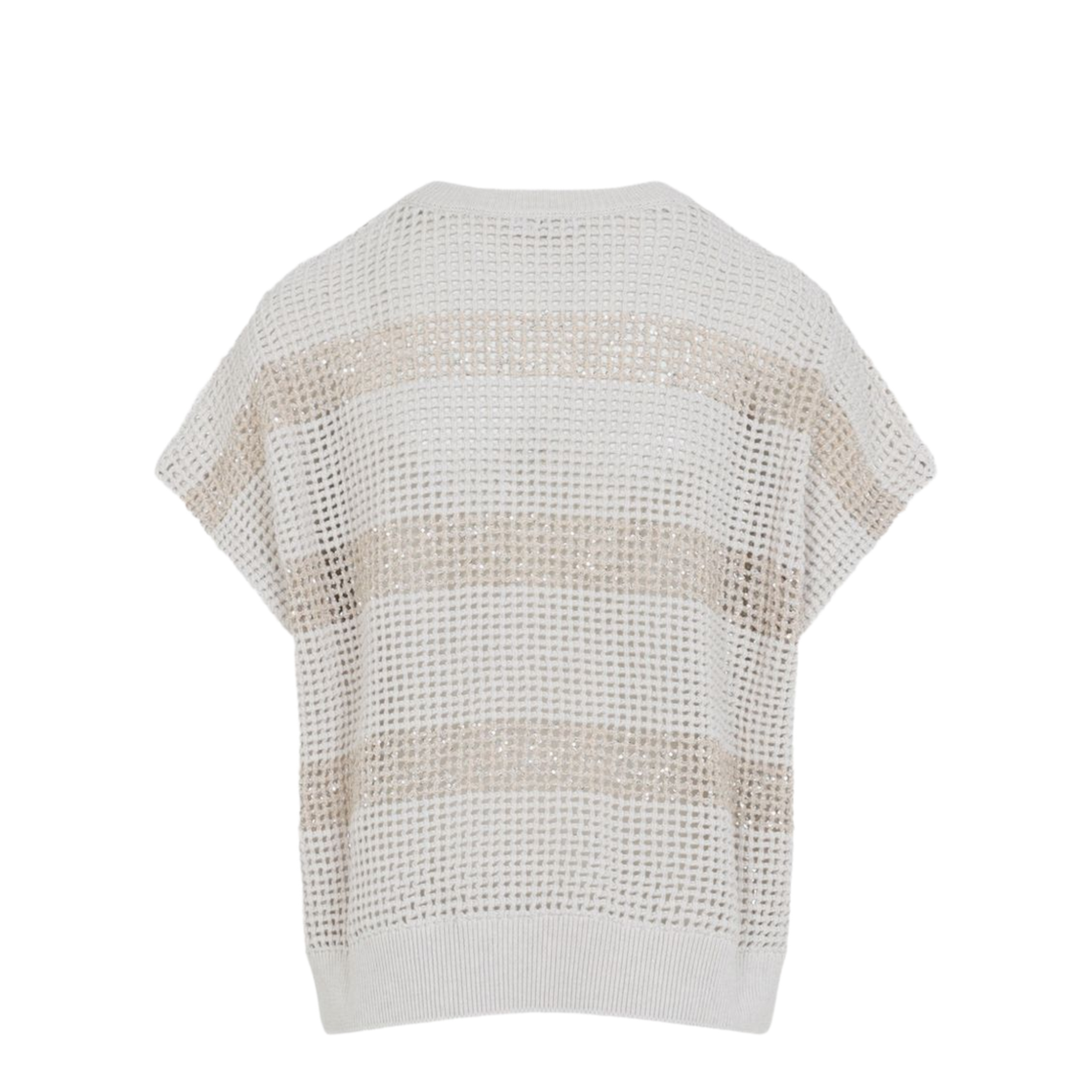 Knit Striped Sweater Ivory - Image 3