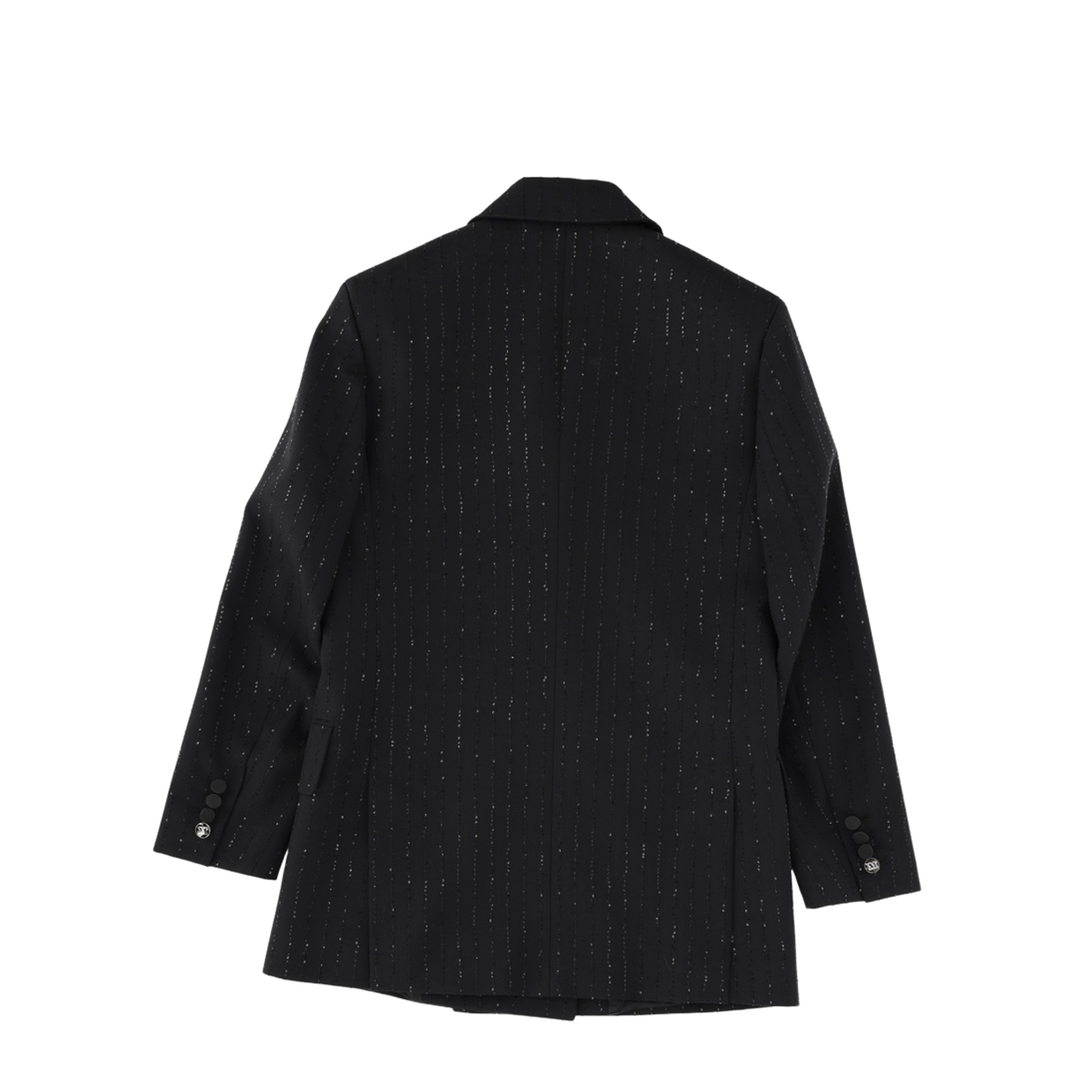 Wool Twill Jacket In Black - Image 3