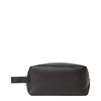 Lui Calf Leather Toiletry Bag - Black - Image 1