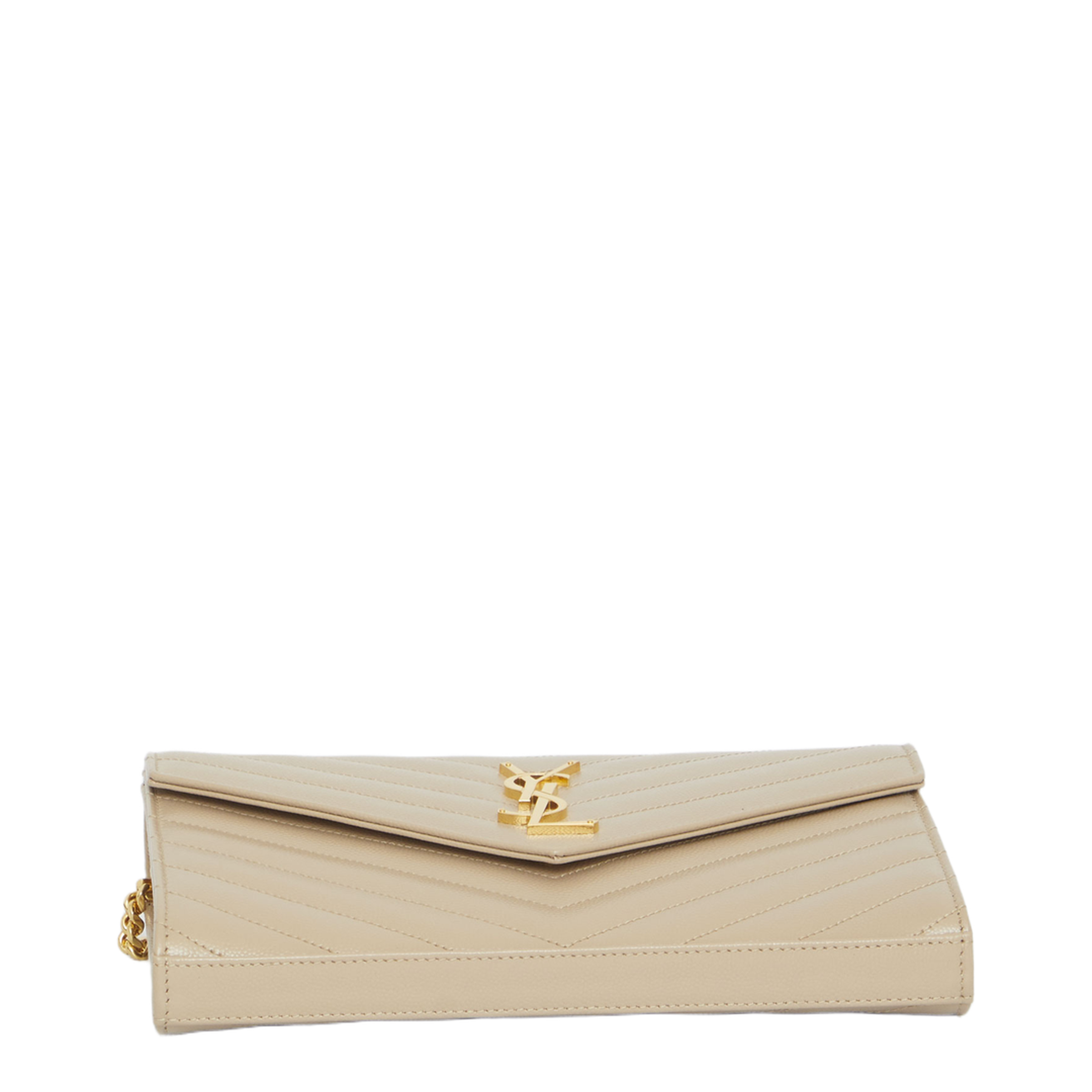 Classic Cassandre Chain Wallet In Grain De Poudre Leather - Image 3