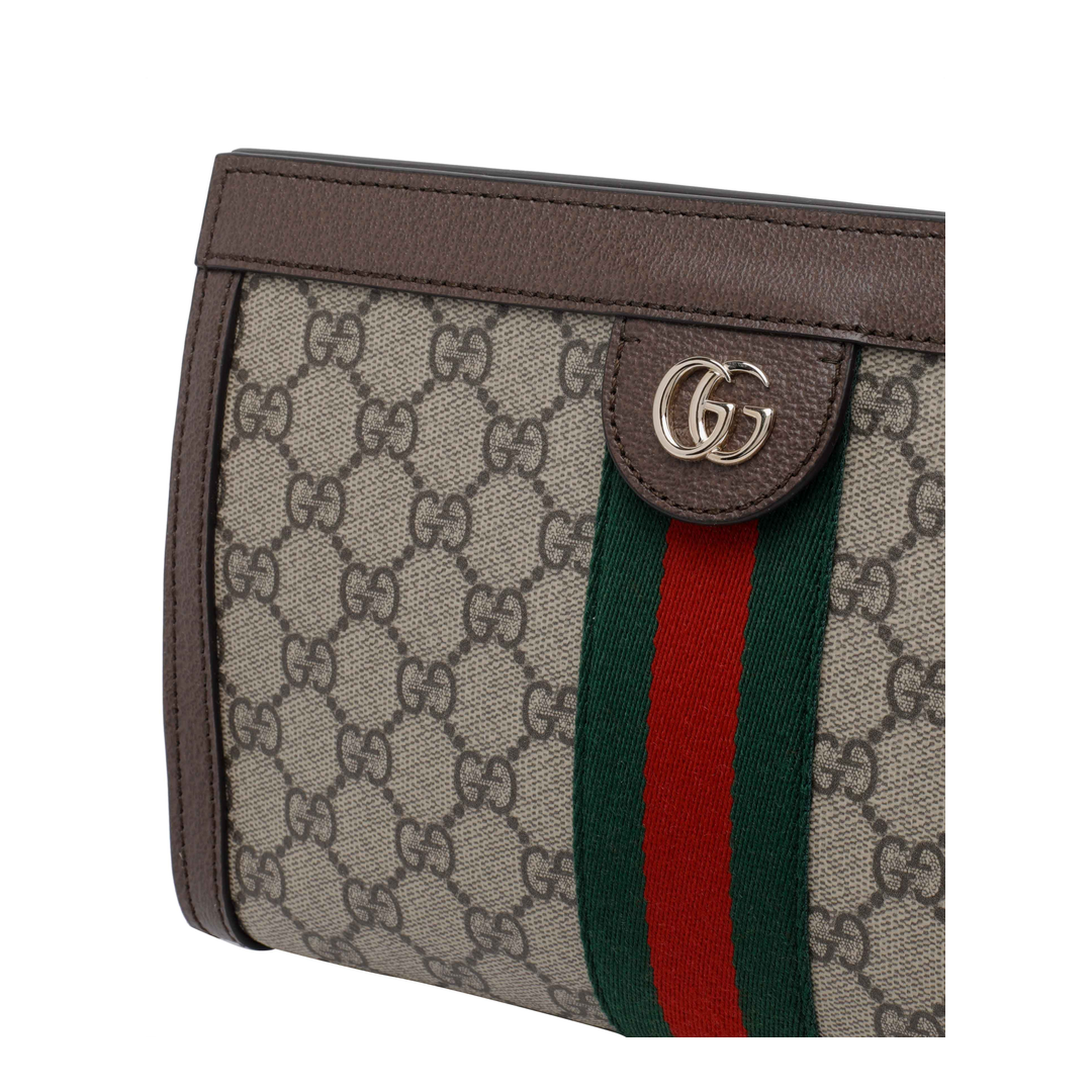 Ophidia Medium Shoulder Bag - Beige/Brown - Image 4