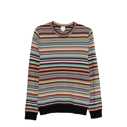 Signature Stripe Wool Sweater - Image 1