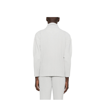 Pleated Texture Zip Fastening Jacket - Image 5