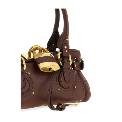 Paddington Small Grained Buffalo Leather Shoulder Bag - Mustang Brown - Image 2