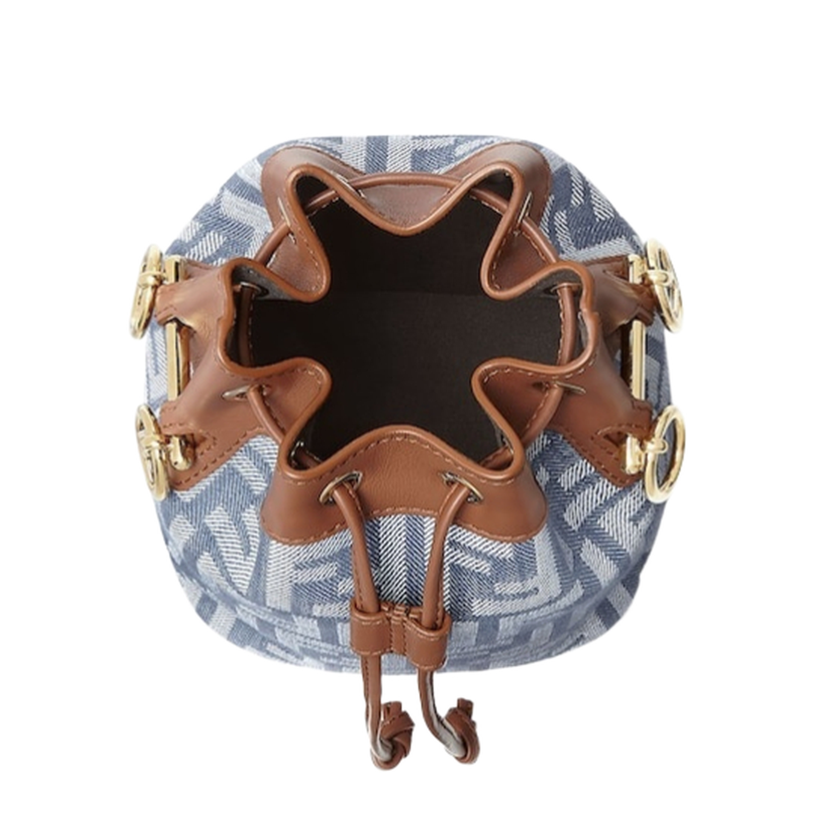 Mon Tresor Denim Bucket Bags - Blue - Image 5