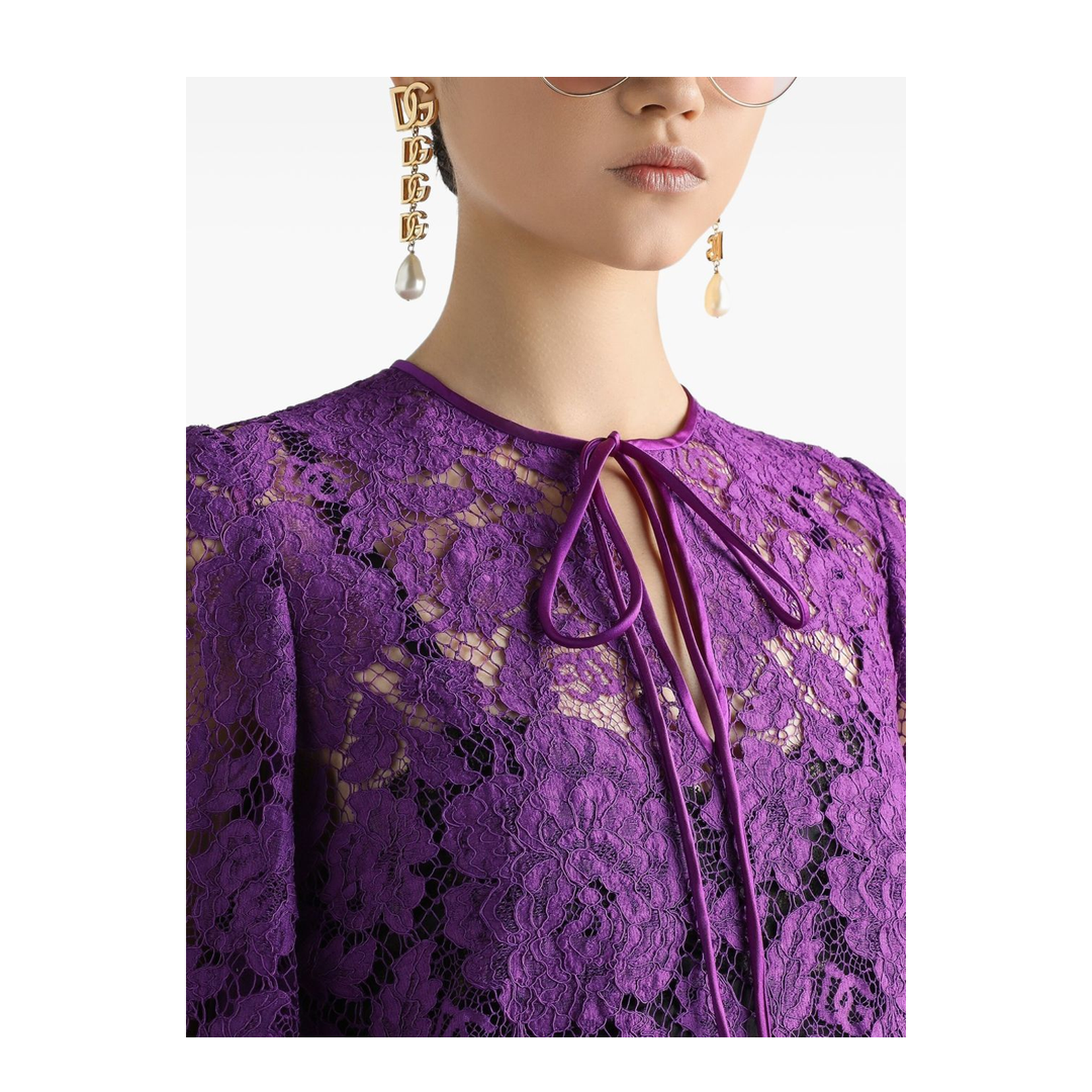 Cordonetto Lace Short Dress - Image 4