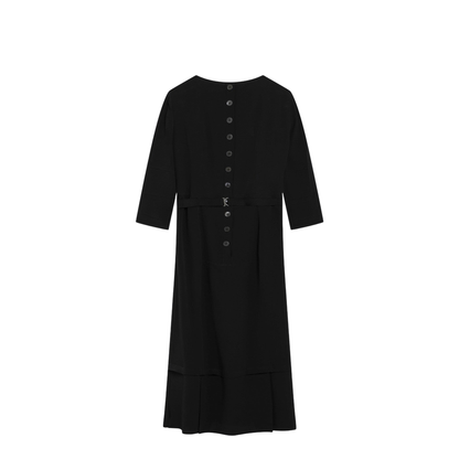 Black Silk-Blend Dress - Image 2