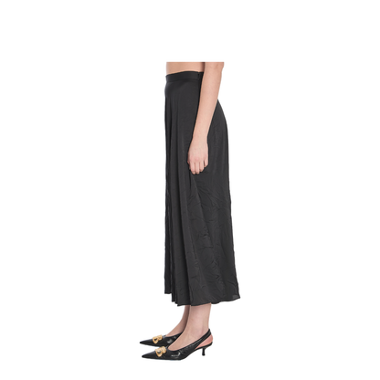 Satin Asymmetric Draped Skirt - Image 3