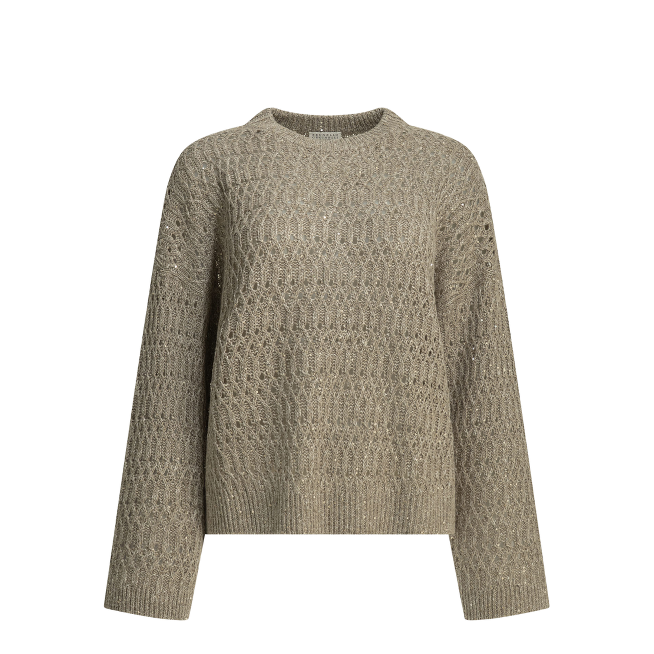 Linen Knitted Sweater Grey - Image 1