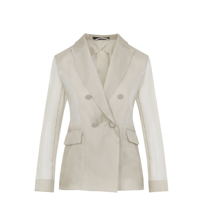 Pianoforte Slogan Organza Jacket - Image 3