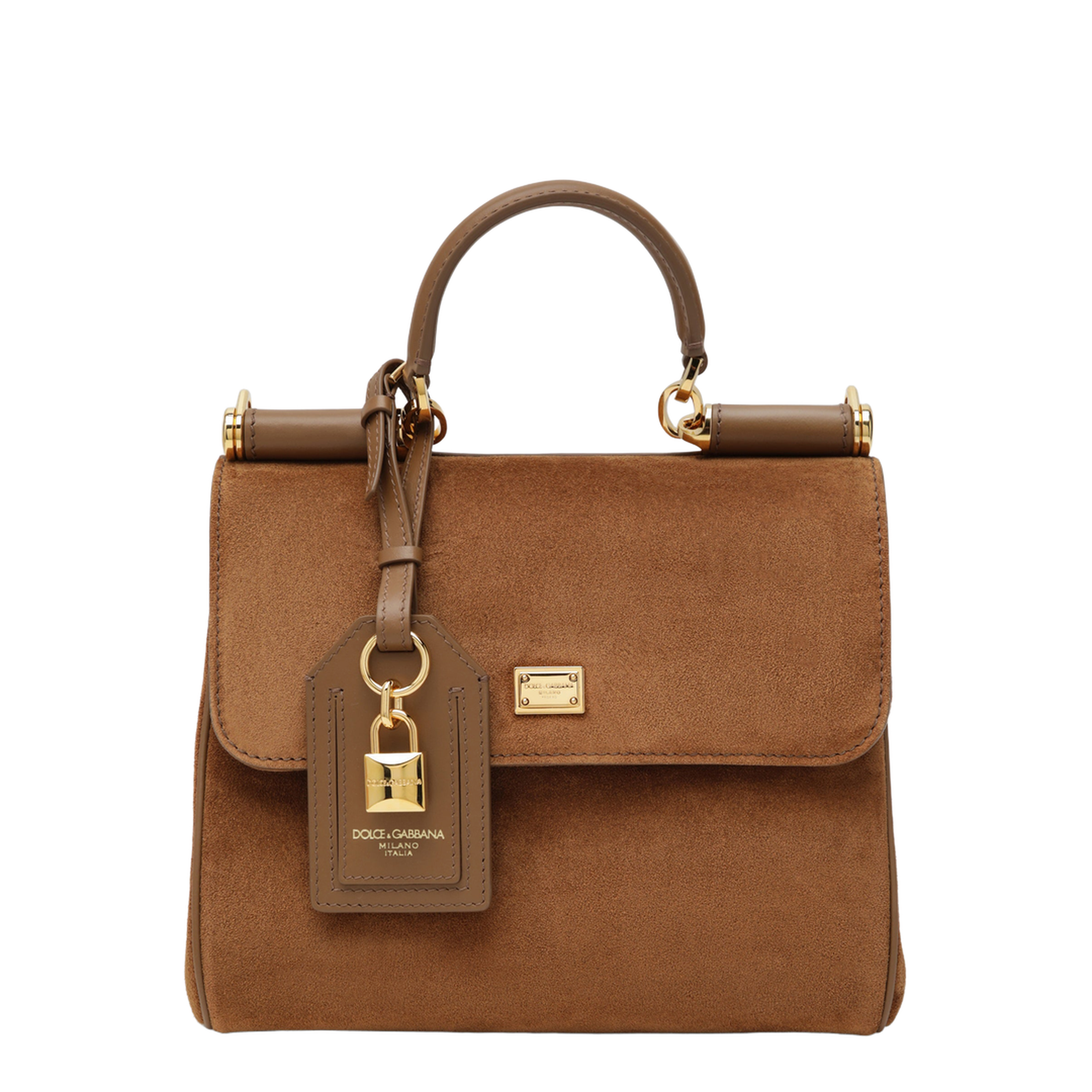 Small Sicily Bag in Camel Split Leather - Image 1