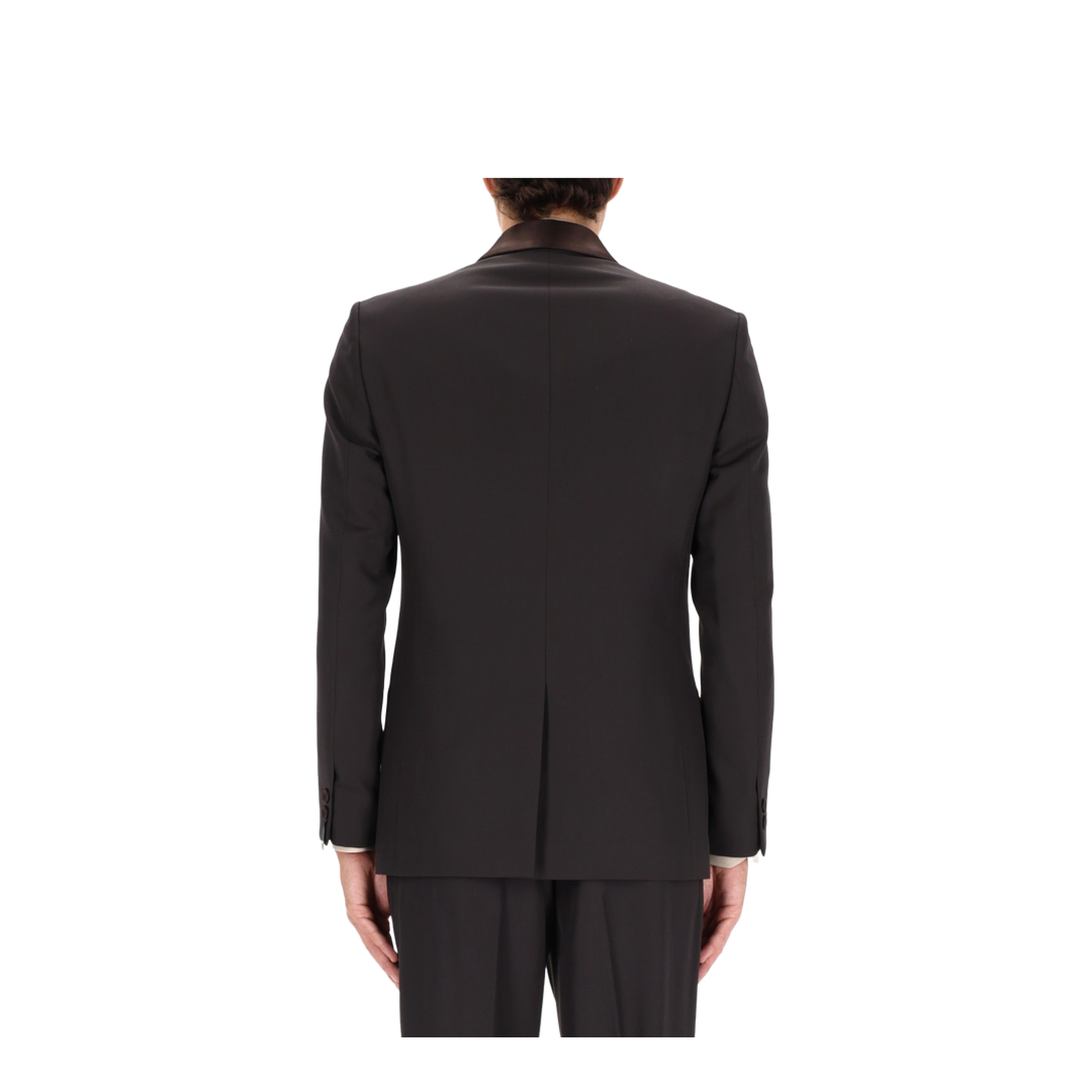 Brown Wool Crêpe Blazer - Image 3