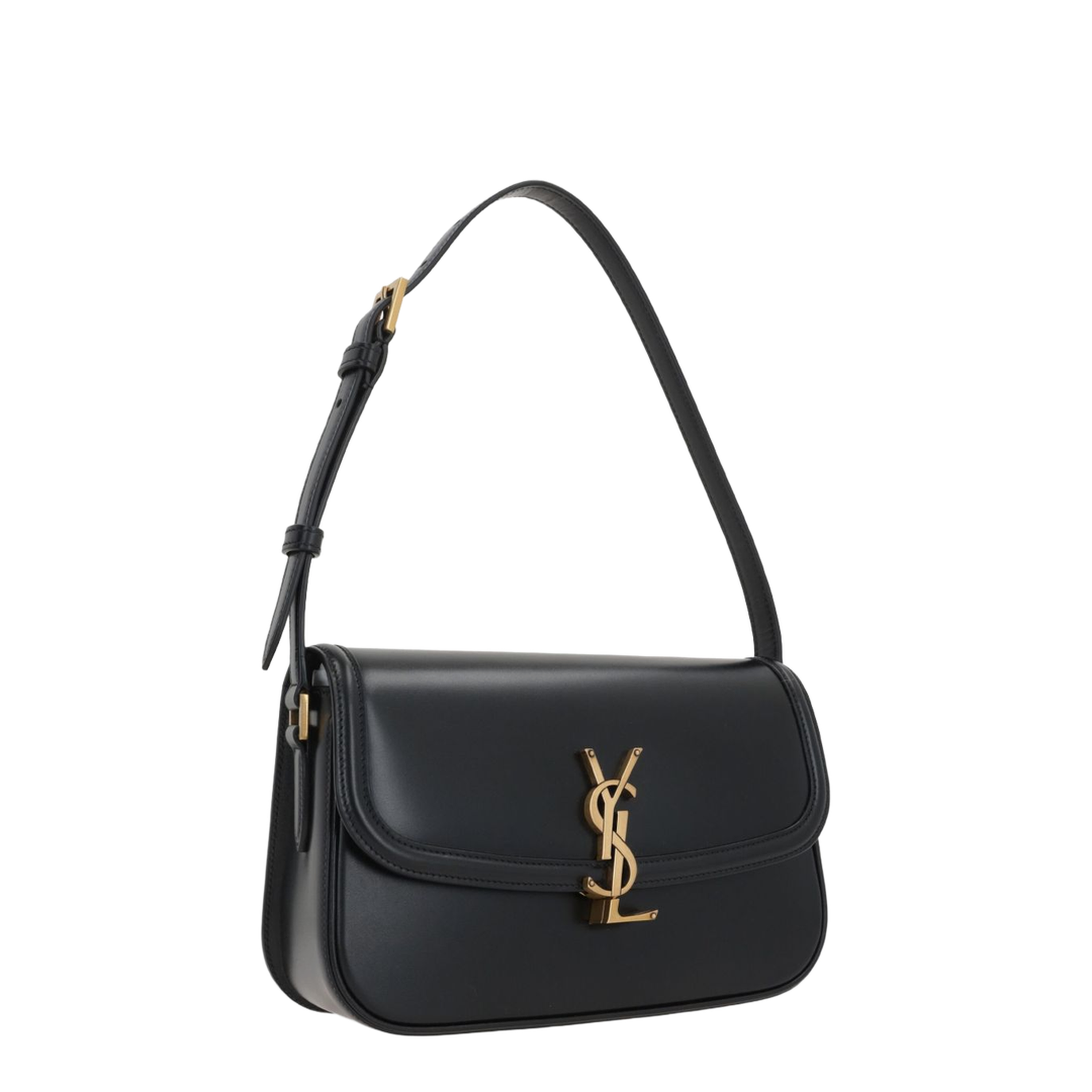 Solferino Medium Leather Shoulder Bag - Black - Image 3