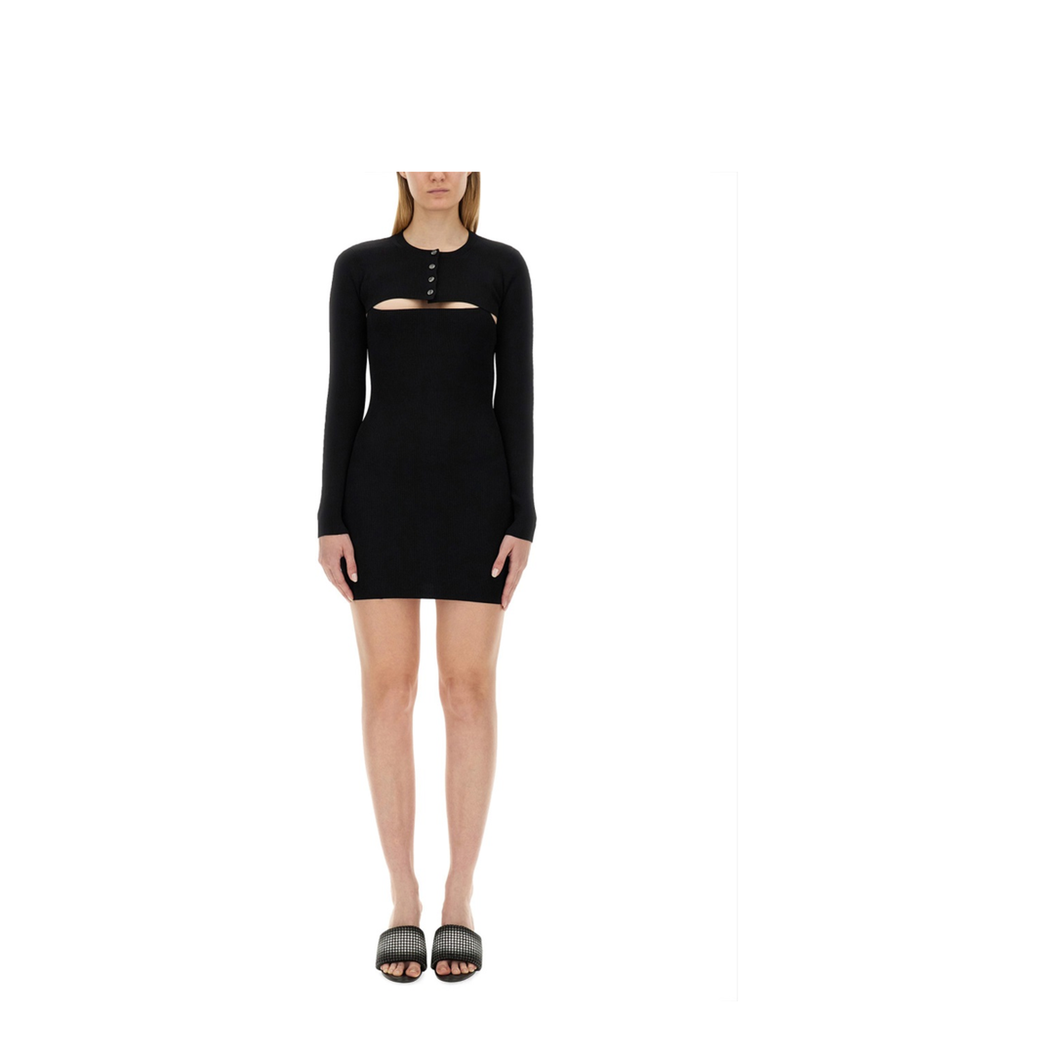 Knitted Mini Dress - Image 1
