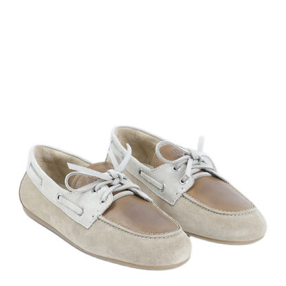 Multicolor Leather And Suede Loafers - Image 5