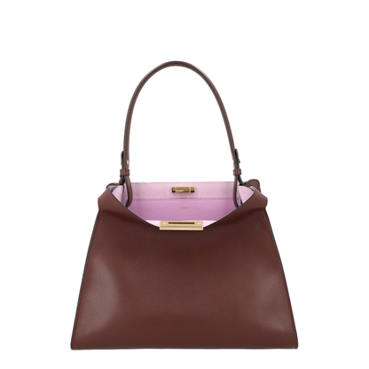 Way Medium Calfskin Top Handle Bag - Dark Brown - Image 1