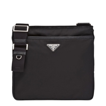Re-Nylon Saffiano Shoulder Bag - Black - Image 1