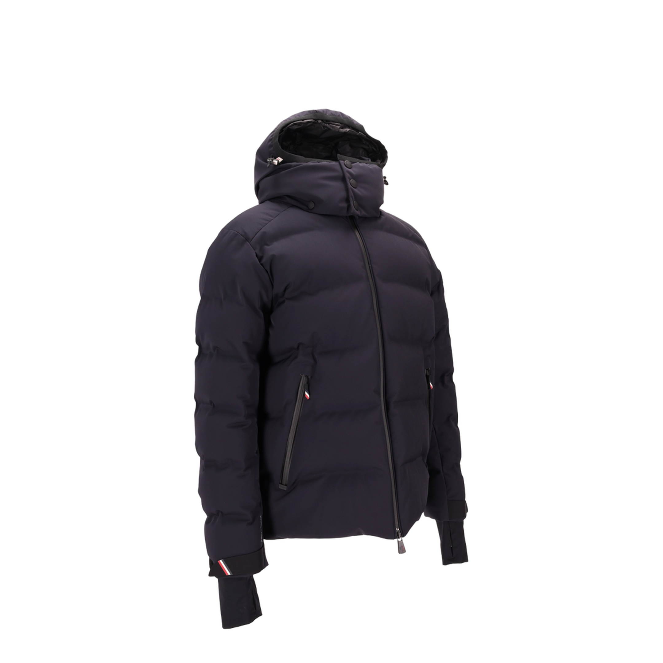 Navy Blue Montgetech Hooded Down Ski Jacket - Image 2