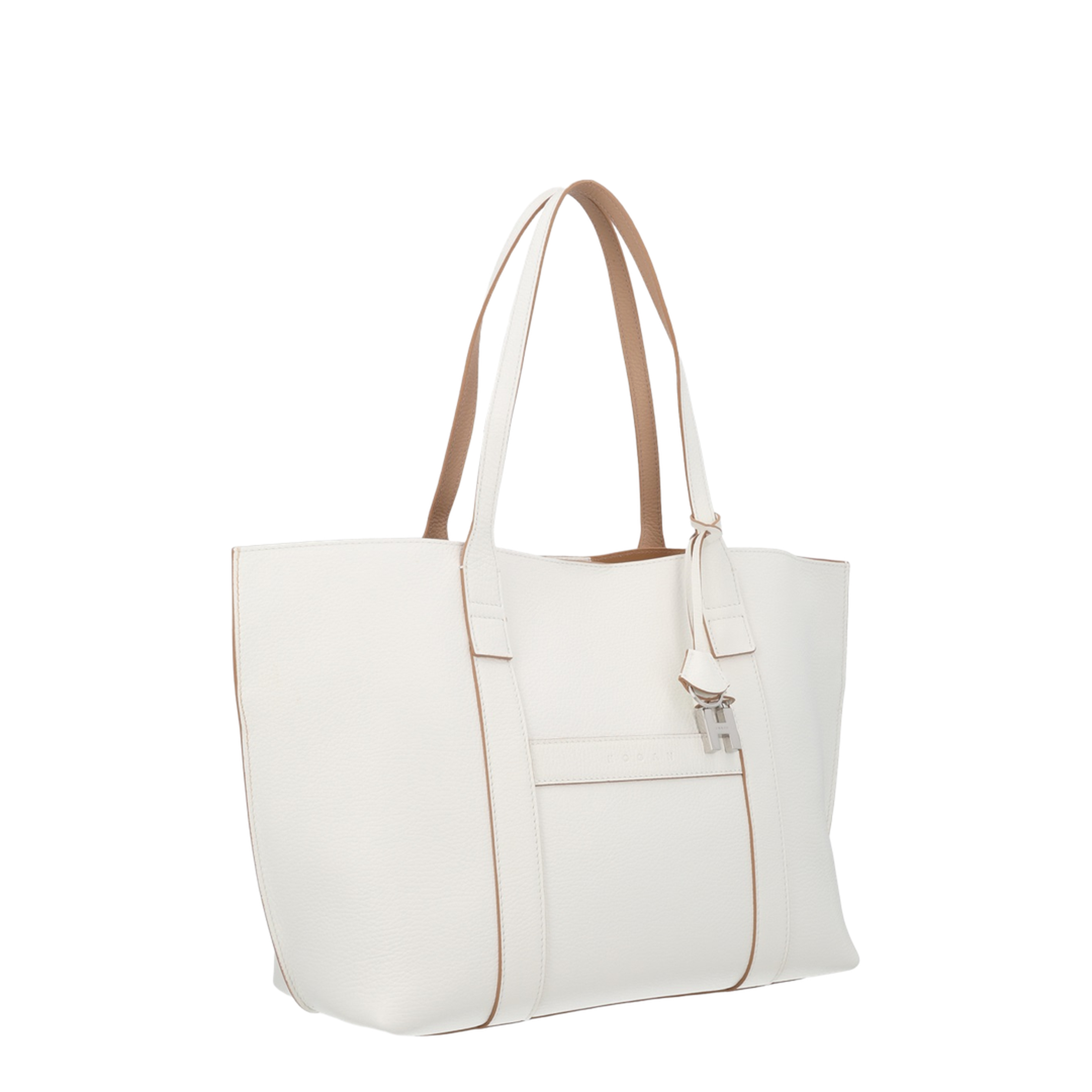 Script Shopping Bag Medium Ivory - Image 2