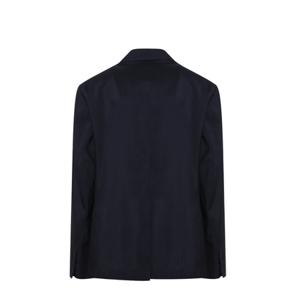 Dark Blue Wool Jacket - Image 2