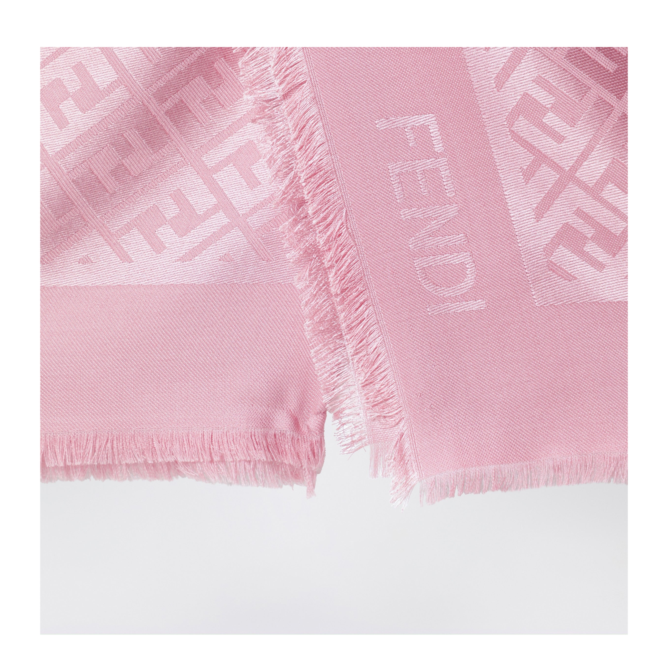 Pink Silk and Wool Shawl - Image 2