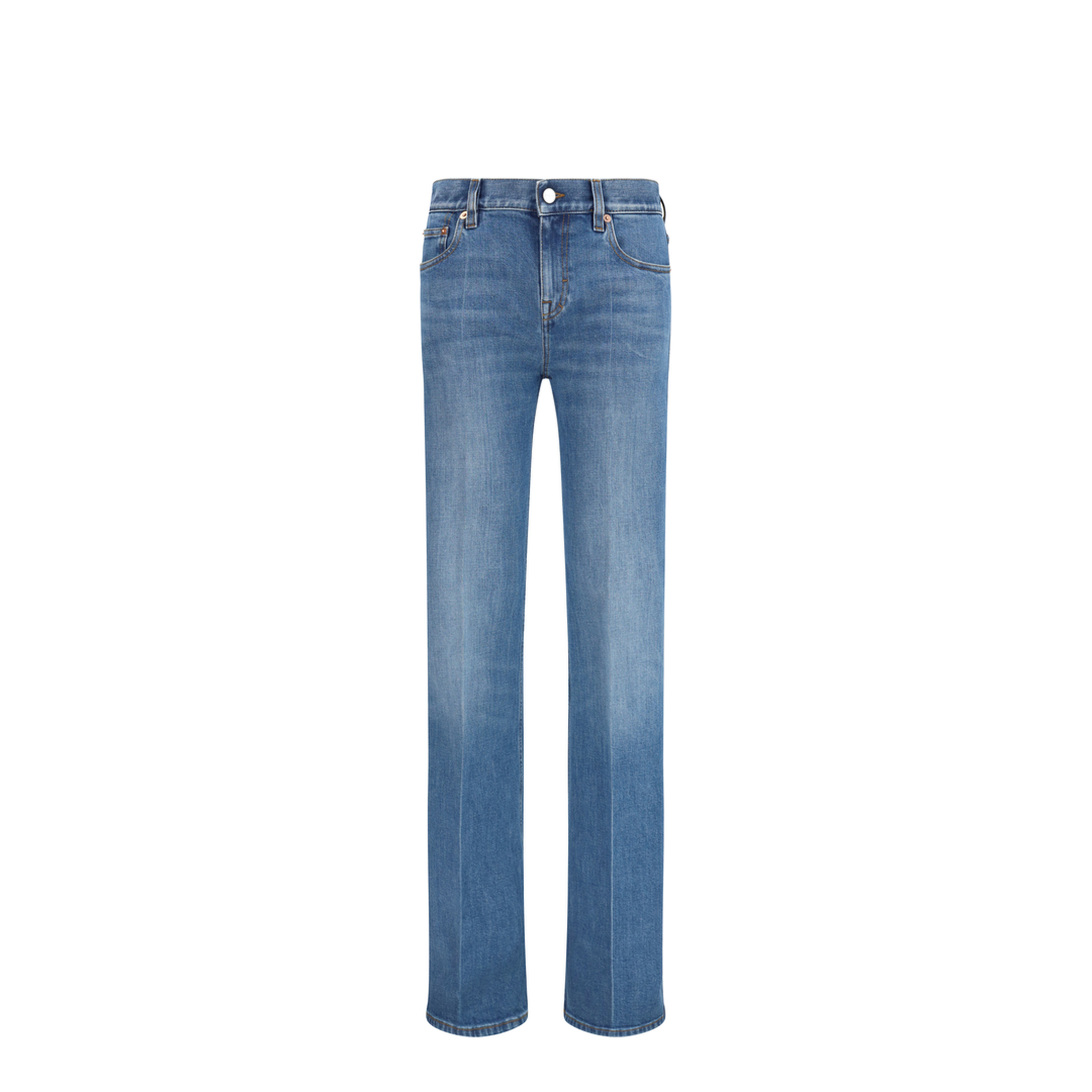 Flare Stretch Cotton Jeans - Image 1