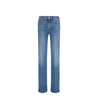 Flare Stretch Cotton Jeans - Image 1