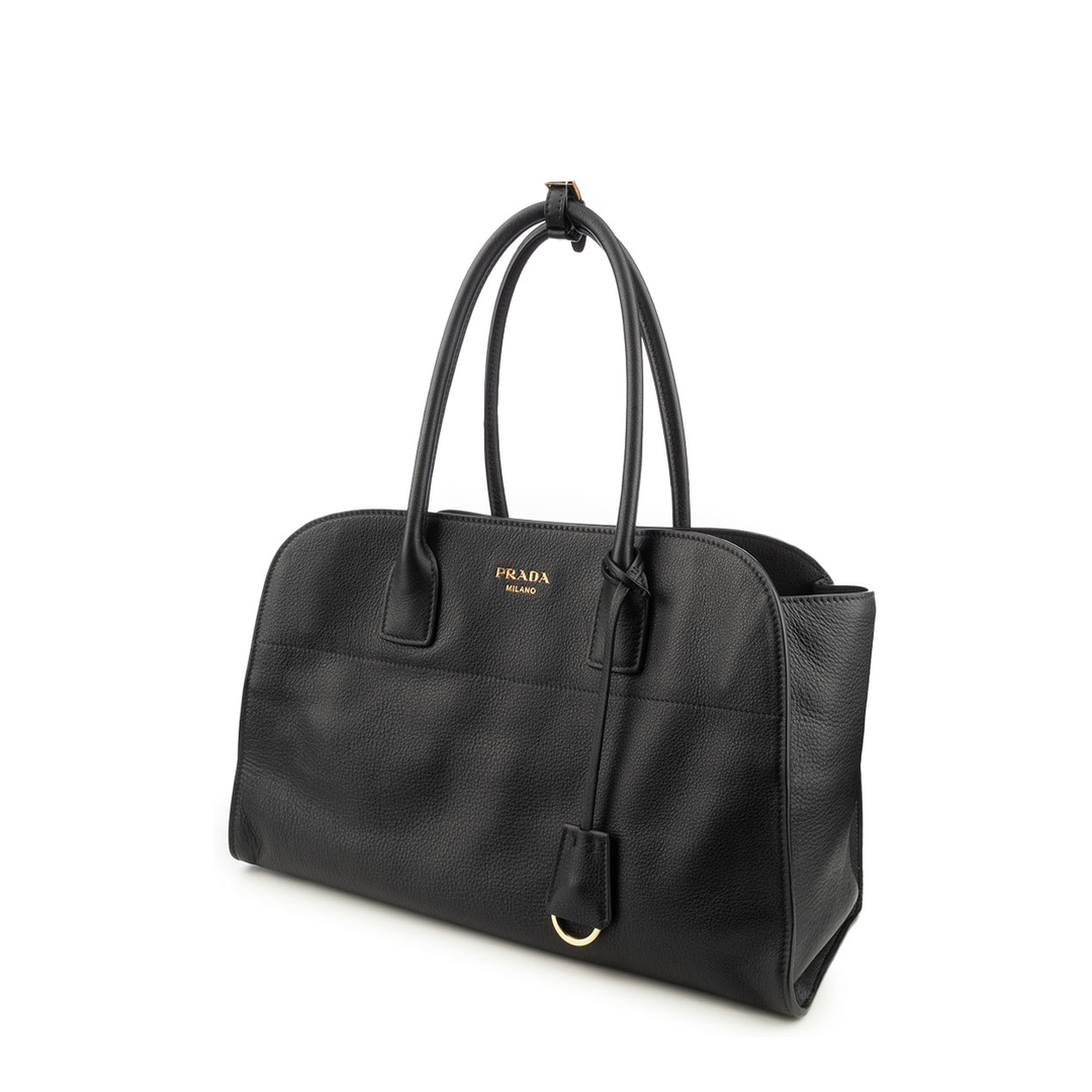 Large Calfskin Tote - Black - Image 2