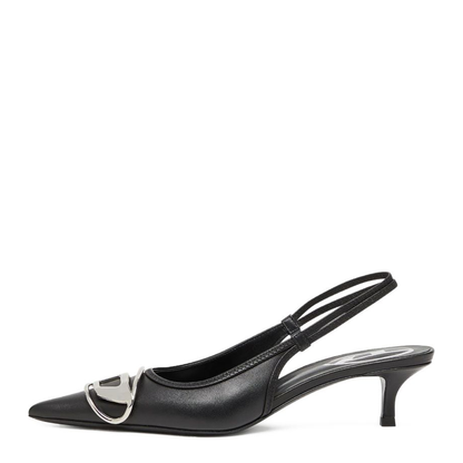 D-Venus SB 40 Slingback Pumps Black - Image 3