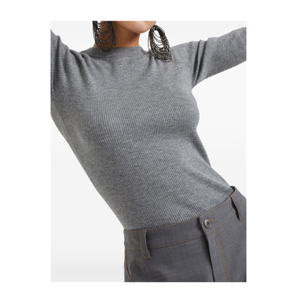 Lurex Ribbed Sweater - Image 2