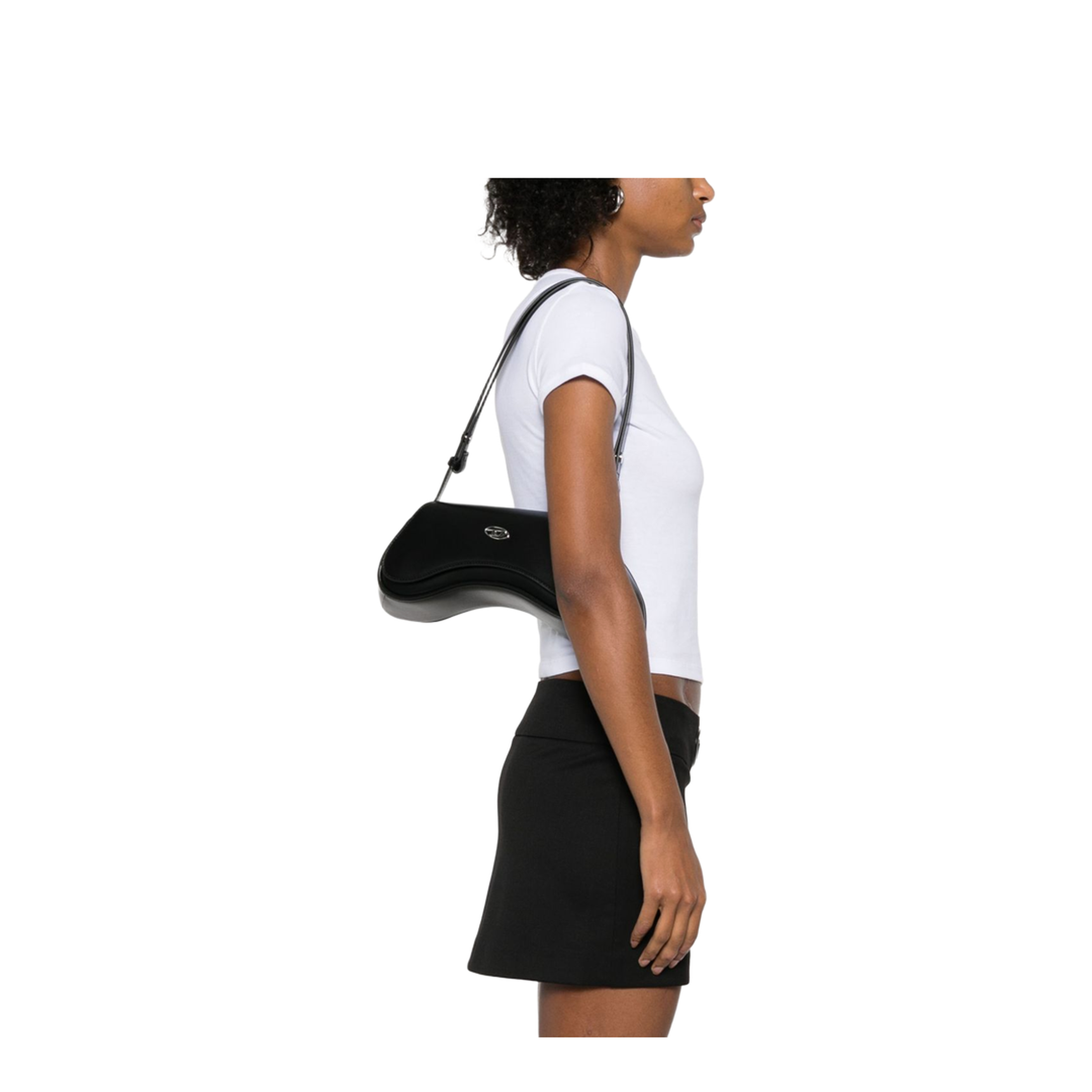 Play One Size Cow Leather Crossbody - Black - Image 5