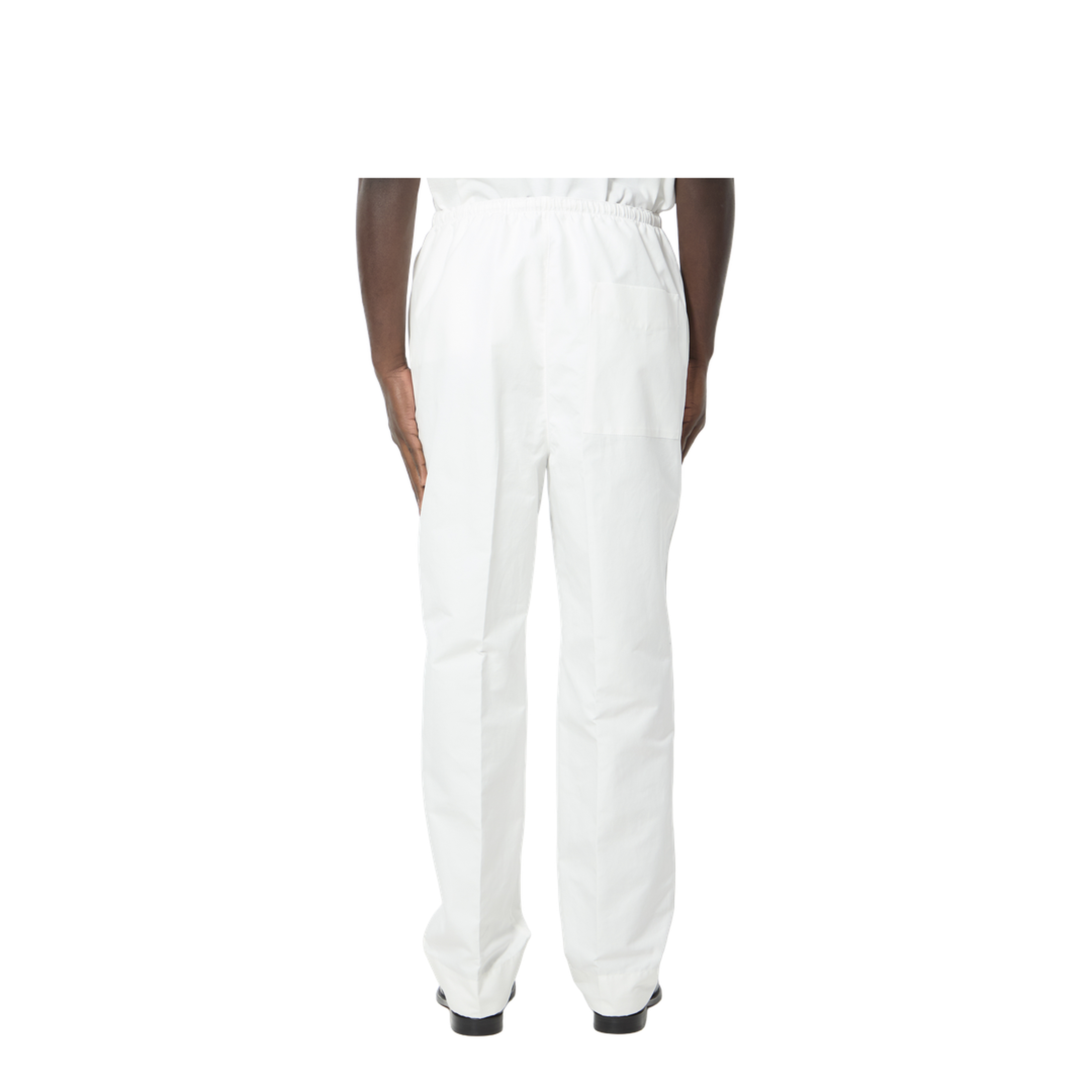 Compact Cotton Canvas Trousers - Image 4