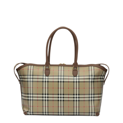 Medium Check Zip Tote - Archive Beige - Image 3