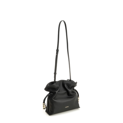 Flamenco Mini Nappa Calfskin Clutch - Black - Image 2