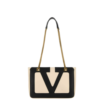 Ivory Nappa Leather Small Viva Superstar Shoulder Bag - Image 1