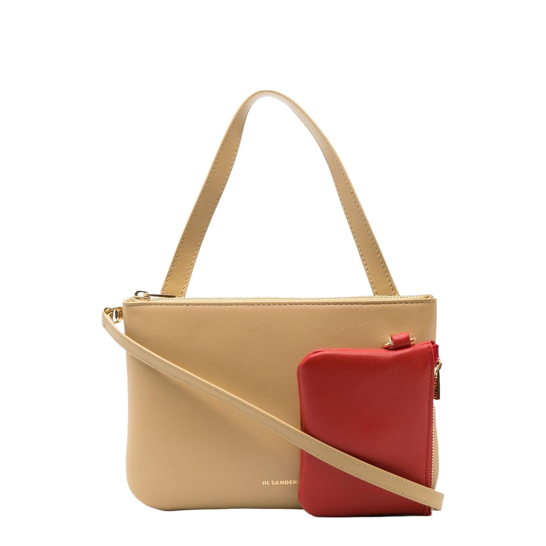 Medium Calfskin Crossbody - Beige/Natural - Image 1