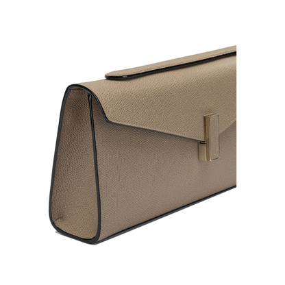 Iside Medium Calf Leather Clutch - Cashmere Beige - Image 4